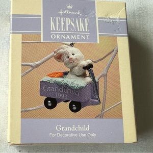 Vintage Hallmark Easter Ornament Grandchild 1993 New